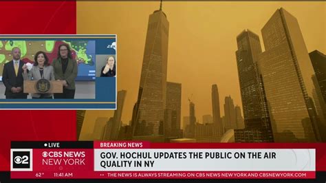Hochul gives update on air quality across New York state